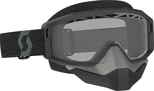 SCOTT Primal Snow Cross Unisex-Adult Snowmobile Goggles - Black/Clear/One Size (278606-0001043)