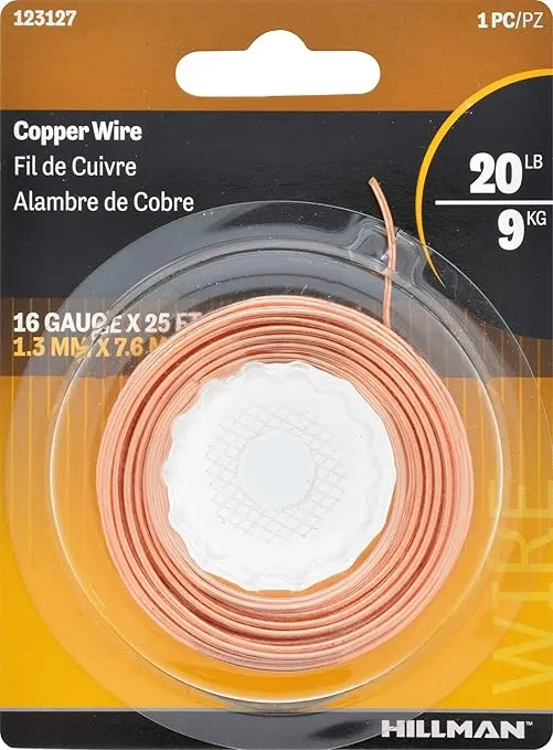 123127 16 Gauge Copper Wire, 25-Feet, 1-Pack