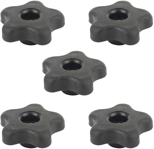 Big Horn 19708B-5PK 5 Star Thru Knob 5/16 x 18 (5/PK)