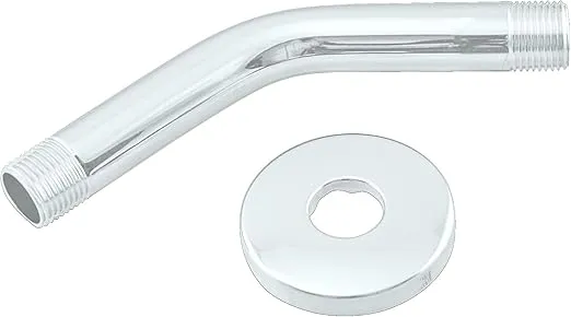 Westbrass 1/2" IPS x 6" Shower Arm, Powder Coat White, D300-1-50