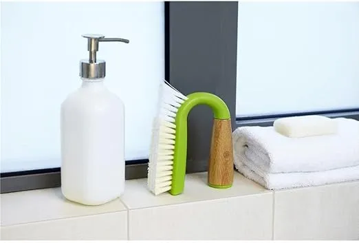 Full Circle Grunge Buster Grout & Tile Scrub Brush, Green