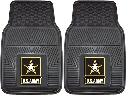 FANMATS Military Unisex-Adult Heavy Duty Car Mat Set - 2 Pieces