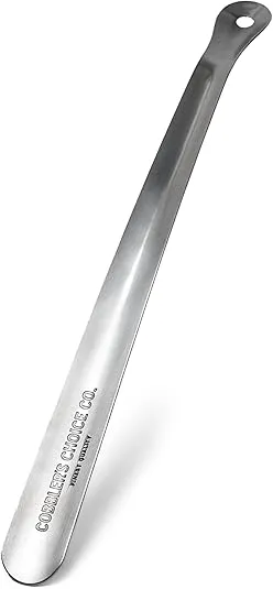 Cobbler's Choice Metal Shoe Horn - Premium Quality - Designed for Comfort & Built for Durability!