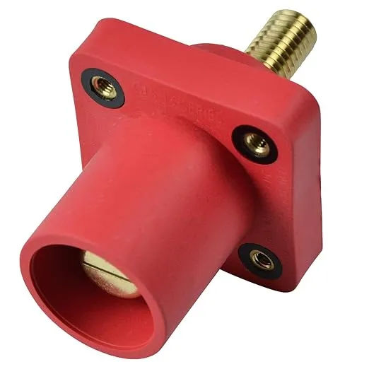 Marinco Power Products CLS40MRSB-C CLS 16 Series Panel Mount (400A/ 600V) 1.125" Threaded Stud; Male - Red (C)