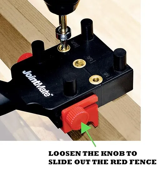 Milescraft 1333 Dowel Jig Kit - New, Improved, Self-Centering Handheld Dowel Jig with 3 Metal Bushing Sizes (1/4in, 5/16in, 3/8in) - Complete Doweling Jig Kit with all Accessories