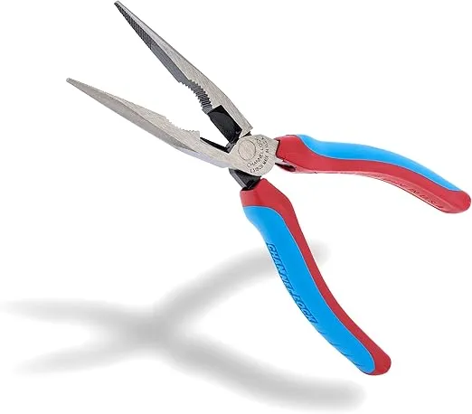 Channellock E318CB 8-Inch Long Nose Plier, E Series, XLT, Code Blue, 8-Inch Combination CODE BLUE Grip