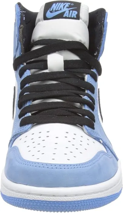 Nike Men's Air Jordan 1 Mid Shoes, White/University Blue-black, 9