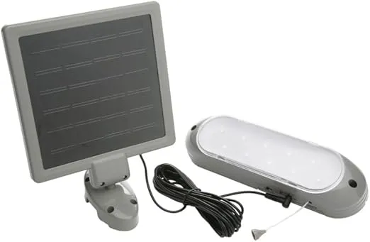 Woods L949 Light, Security 10LED Solar Powered SHED, One Size, White
