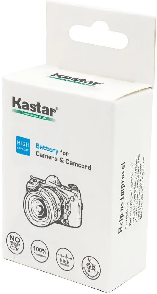 Kastar EA-SLB10A/EP Digital Camera Battery for Samsung SLB-10A and ES50 ES55 ES60 EX2F HMX-U10 HMX-U20 HZ10W HZ15W IT100 WB150F WB250F WB350F WB500 WB550 WB750 WB800F WB850F WB1100F WB2100