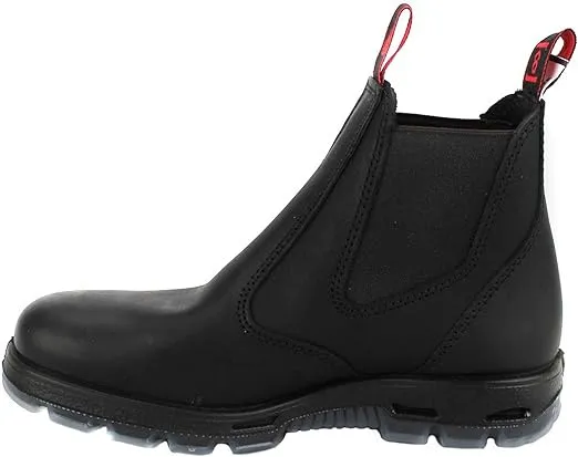 Redback UBBK Easy Escape Slip-On Soft Toe Black Work Boots Redback Boot Size UK8.5 = US9.5
