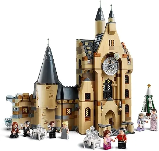 LEGO Harry Potter Hogwarts Clock Tower 75948 Build and Play Tower Set with Harry Potter Minifigures, Popular Harry Potter Gift and Playset with Ron Weasley, Hermione Granger and More (922 Pieces)