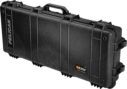 Pelican Protector 1700 Long Case - Multi-Purpose Hard Case with Foam - Tripod, Camera Equipment, Sportsmans Gun Case, Electronics Gear, and More (Black)