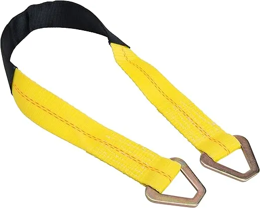 Keeper - 2” x 36” Premium Axle Tie Down Strap with D Rings - 3,333 lbs. Working Load Limit