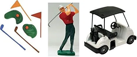 Cake Decorating Kit CupCake Decorating Kit Sports Toys (Golf Kit with Cart)