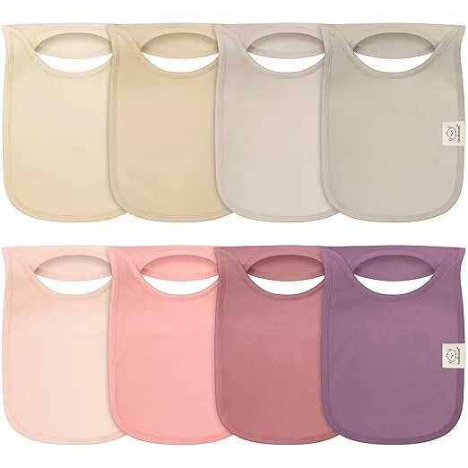 8-Pack Baby Bibs for Boys, Girls - Pullover Bibs for Baby Girl, Baby Boy, Baby Girl Bib, Baby Boy Bibs, Baby Bandana Bibs,Baby Bibs For Drooling And Teething,Infant Bibs,Newborn (Dahlia)