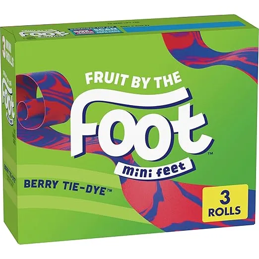 Fruit by the Foot Berry Tie Dye Mini Snacks 3 Count