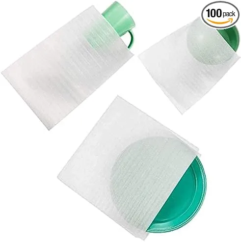 ALIN 60 Cushion Foam Pouches, Moving Foam Wrap Pouches, Protect Mug, Cup, Glasses, China, and Dishes, Packing Supplies, Packing Cushioning Supplies for Moving