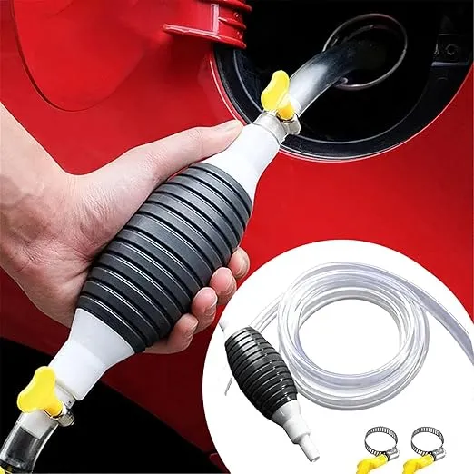 Multifunction Liquid Sucker Pump, 2024 New Manual Fuel Transfer Pump, Portable Manual Siphon Pump for Gas Gasoline Oil Fuel Petrol Diesel Fluid Water Fish Tank, 240621-HXB