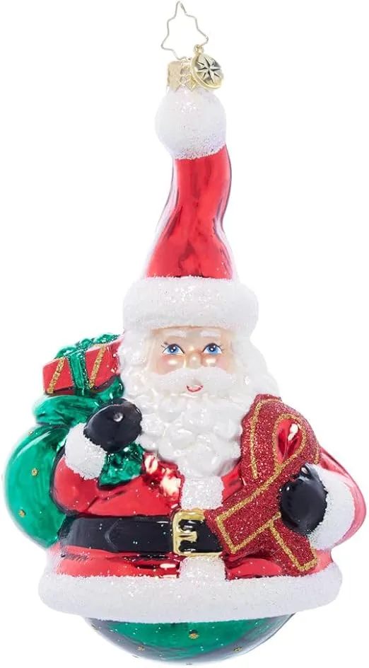 Christopher Radko Hand-Crafted European Glass Christmas Tree Decorative Ornament, Full of Hope