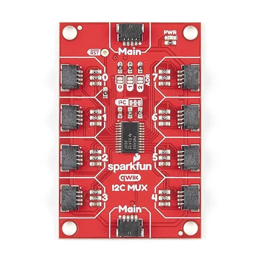 SparkFun Qwiic Mux Breakout - 8 Channel (TCA9548A) - Easily Read Multiple sensors with The Same I2C Address Or Communicate with Multiple I2C Devices with Different addresses - Board only