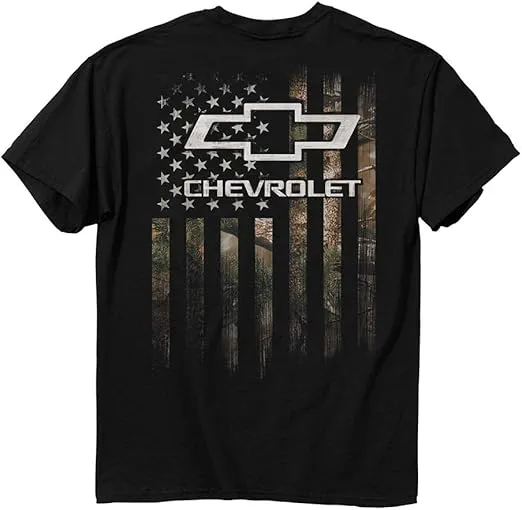 Buck Wear Chevy Camo Accent Flag T-Shirt