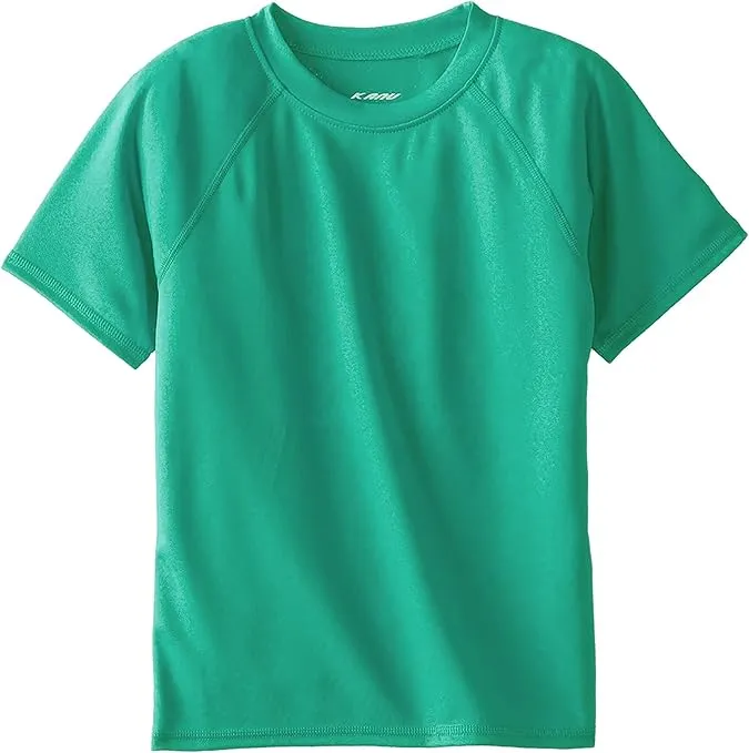 Kanu Surf Boys' Short Sleeve UPF 50 Rashguard Swim Shirt
