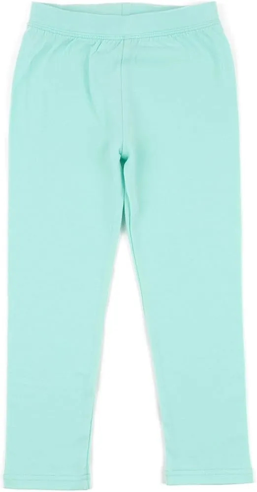 Leveret Girls Legging Cotton Ankle Length Kids & Toddler Pants (Toddler-14 Years) Variety of Colors