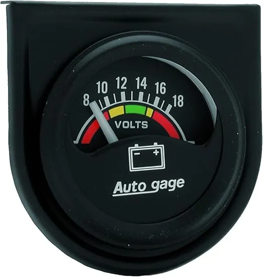 AUTO METER 2356 Autogage Electric Voltmeter Gauge , 1.500 in.