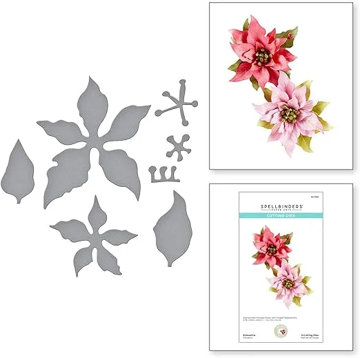 Spellbinders Poinsettia Dies, Metal