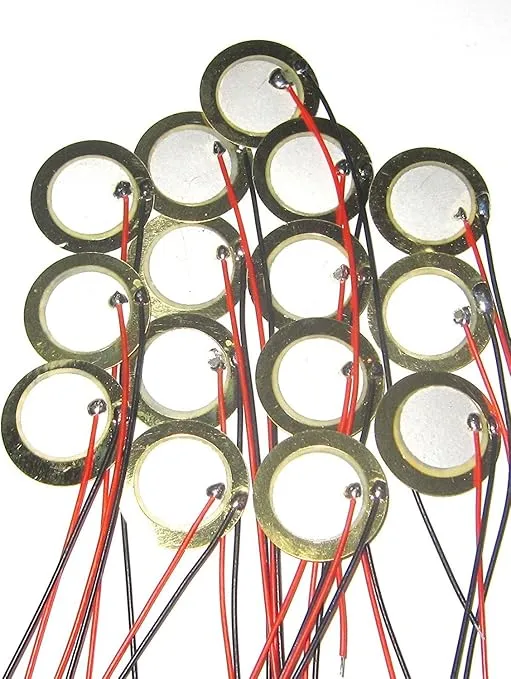 15Pcs 20mm Piezo Discs with Leads Mic Drum Trigger Acoustic Pickup CBG Guitar