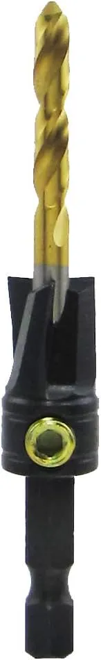 Make it Snappy Tools 3/16 Inch x 1/2 Inch 3-Flute Flat Bottom Counterbore with TiN coated twist drill #33212