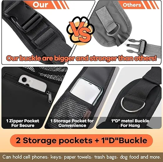 YUDODO Pet Dog Sling Carrier Breathable Mesh Travel Safe Sling Bag Carrier for Dogs Cats