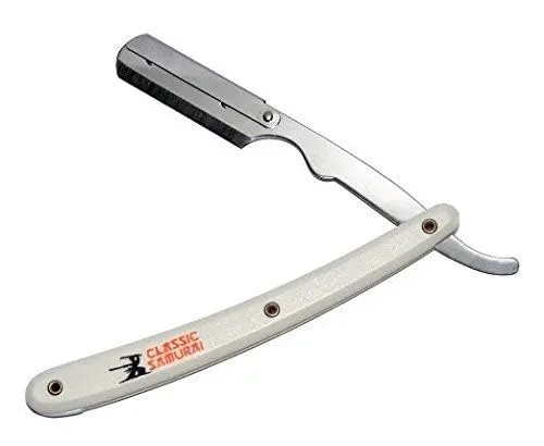 Stainless Steel Professional Barber Straight Edge Razor (WHITE)