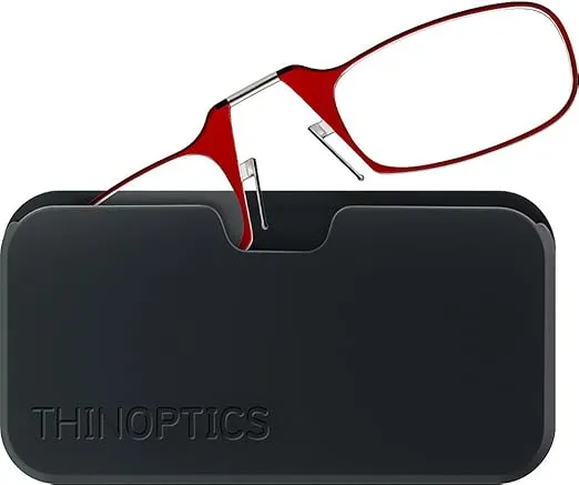 ThinOptics Universal Pod Case + Rectangular Reading Glasses