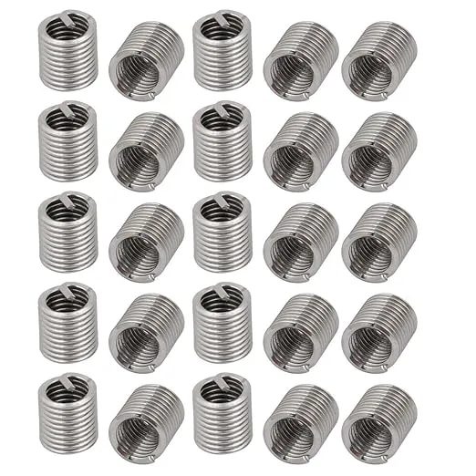 uxcell #10-32x0.38 304 Stainless Steel Helical Coil Wire Thread Insert 25pcs