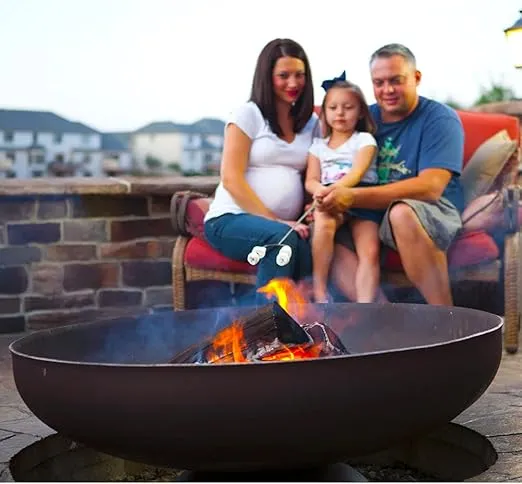 Ohio Flame - 24" Patriot Fire Pit (Made in USA) - Natural Steel Finish