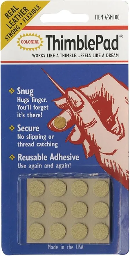 Colorbok SM100 Thimble Pad, 12 Per Package 2-Pack