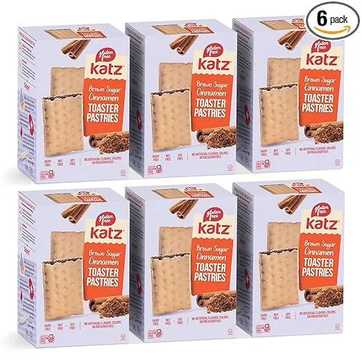 Katz Gluten Free Toaster Pastries. Cinnamon. Easy Breakfast Food Or Anytime Healthy Snacks For Adults & Kids. Gluten Free. Dairy Free, Nut Free, Peanut Free, Soy Free. Kosher Snacks. Healthy Snacks For Adults & Kids 8 OZ (Pack Of 6)
