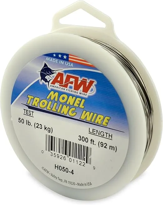 American Fishing Wire Monel Trolling Wire (Single Strand)