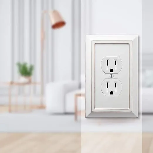 Amerelle 4040DDW Savannah Wallplate, 1 Duplex, Distressed White