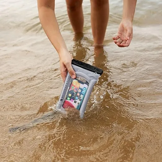 geckobrands Float Phone Dry Bag - Waterproof & Floating Phone Pouch – Fits Most iPhone and Samsung Galaxy Models