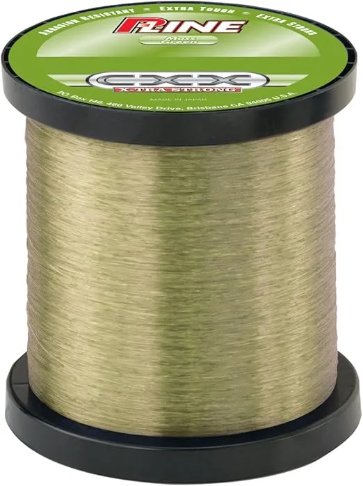 P-Line CXX-Xtra Strong 1/4 Size Fishing Spool, Moss Green