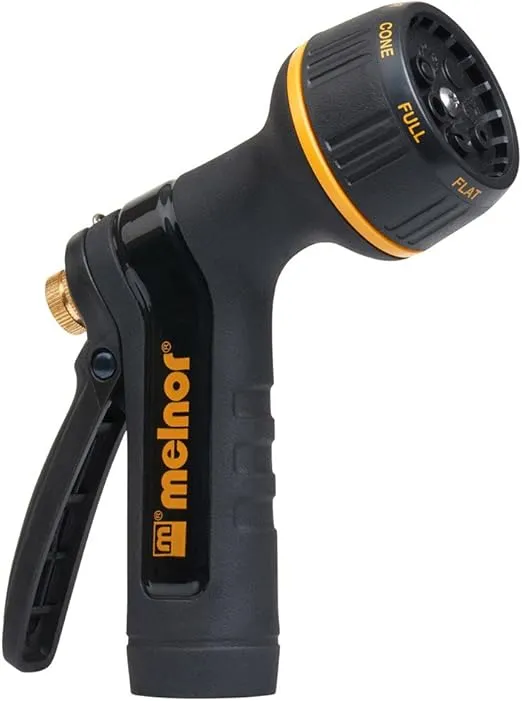 Melnor 995037 Rear Trigger 7 Watering Patterns XT Metal Garden Hose No, Basic