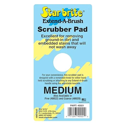 STAR BRITE Scrubber/Medium (Red) (040021P)