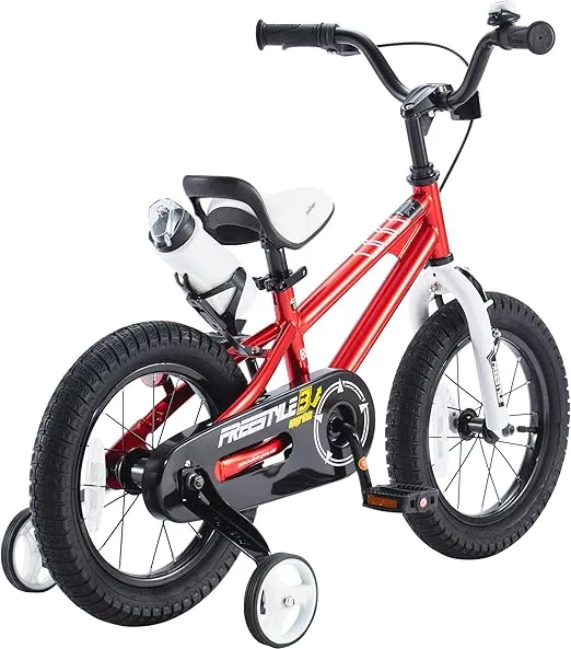 RoyalBaby Freestyle Kids Bike 12 14 16 18 20 Inch Bicycle, Training Wheels or Kickstand Available, for Boys Girls Ages 3+ Years, Multiple Colors