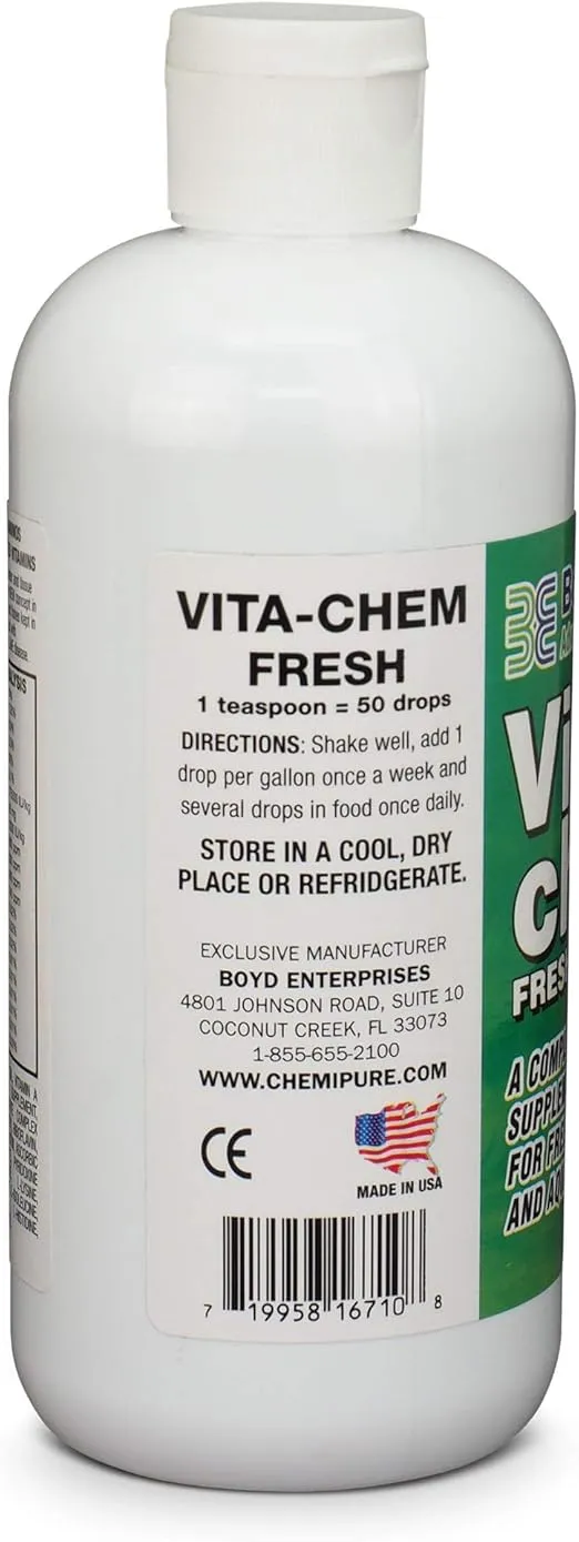 ABE16710 Freshwater Vitachem for Aquarium, 16-Ounce,Black