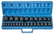 Grey Pneumatic 1326M 1/2" Dr. 26 Pc. Shallow Metric Socket Set