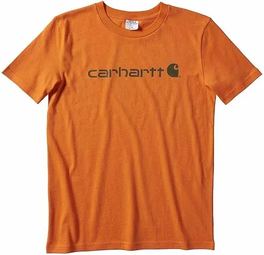 Carhartt Boys' Knit Short Sleeve Crewneck Logo T-Shirt