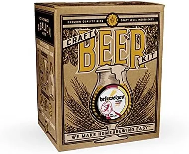 Craft A Brew - Hefeweizen - Beer Making Kit - Make Your Own Craft Beer - Complete Equipment and Supplies - Starter Home Brewing Kit - 1 Gallon