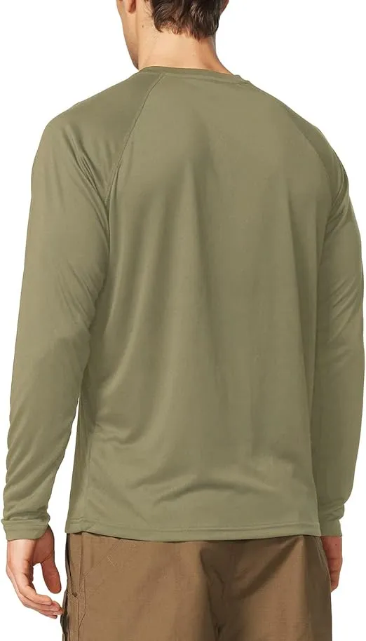 BALEAF Men's Sun Protection Shirts UV SPF UPF 50+ Long Sleeve Rash Guard Fishing Running Quick Dry Lightweight